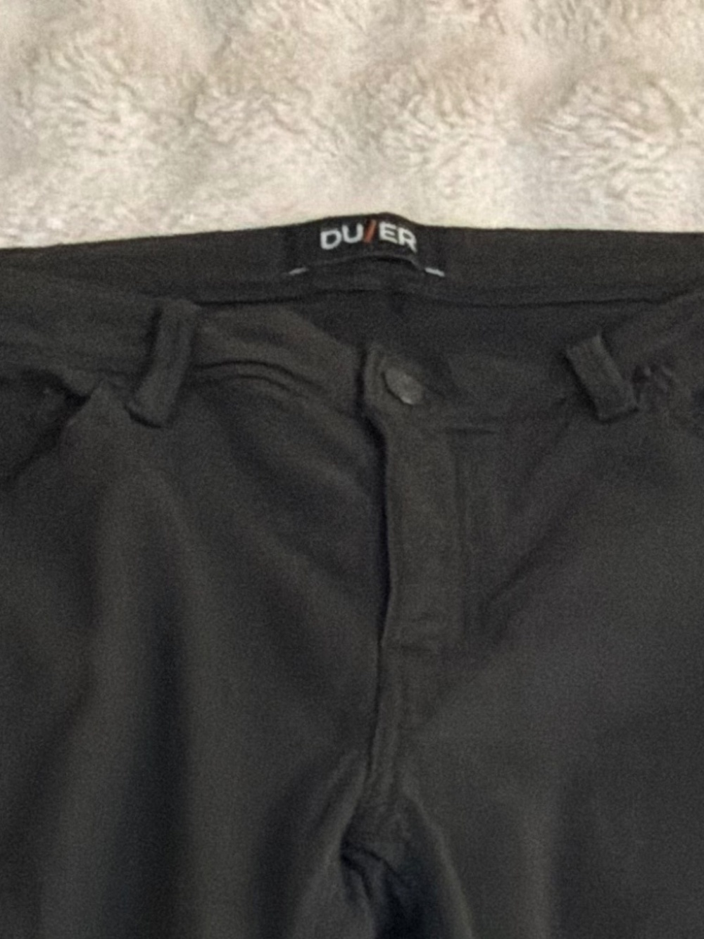 DUER Men’s No Sweat Slim Fit Pants Black 38 x 30 N2X